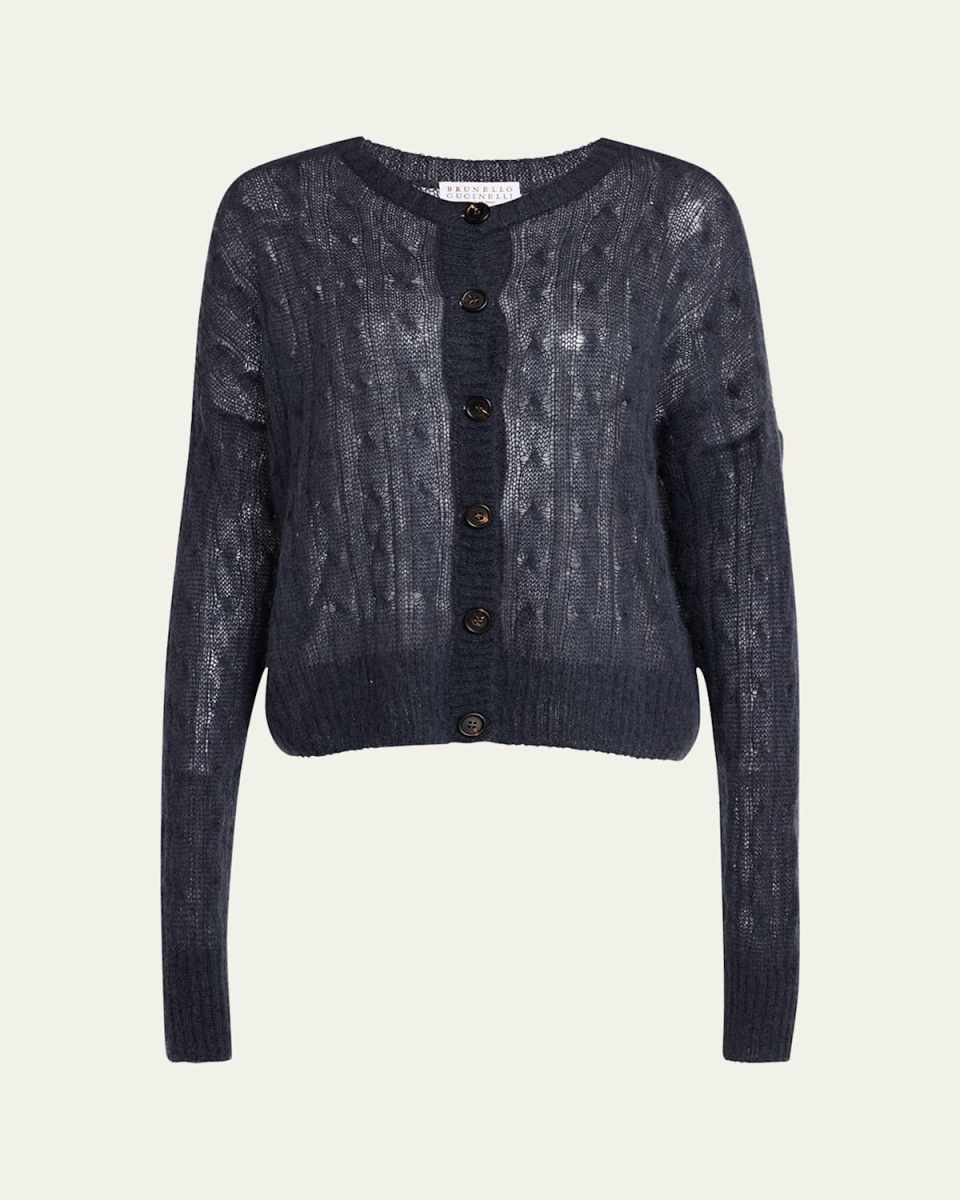 Mohair Cable Cardigan